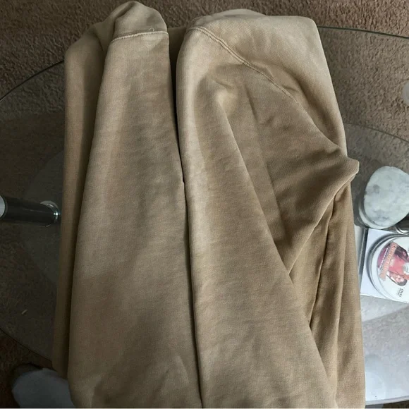 New Champion Mens 2XL Reverse Weave Sand Brown Tan Hooded Sweatshirt 217240 - Picture 5 of 6